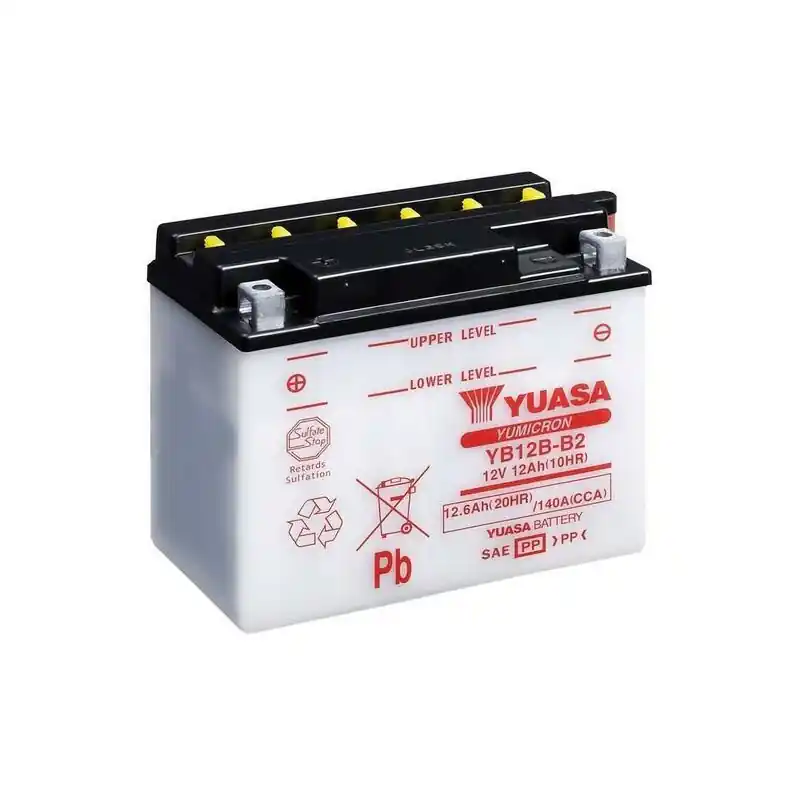 Certifié Batterie YUASA conventionnelle sans pack acide – YB12B-B2