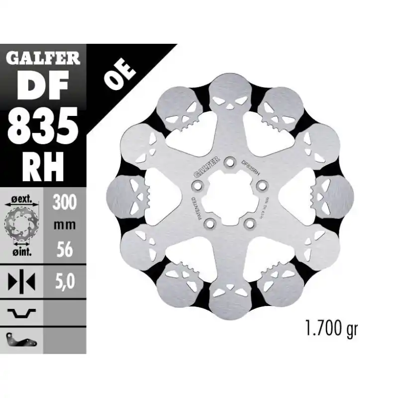 Prix Promo BRAKE DISC FIXED SKULL