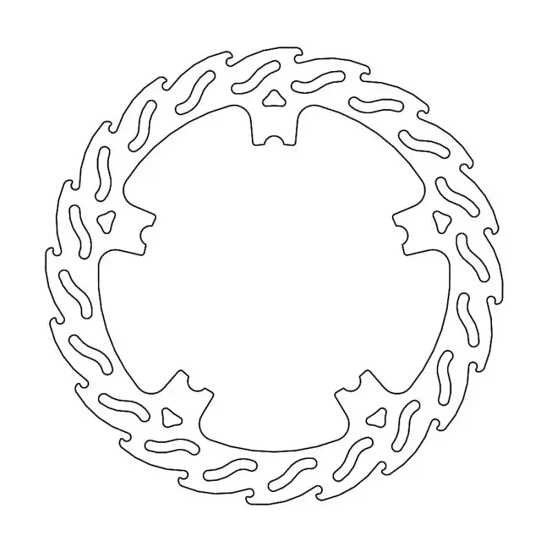 BRAKE DISC FIX FLAME FRONT L Vente Flash