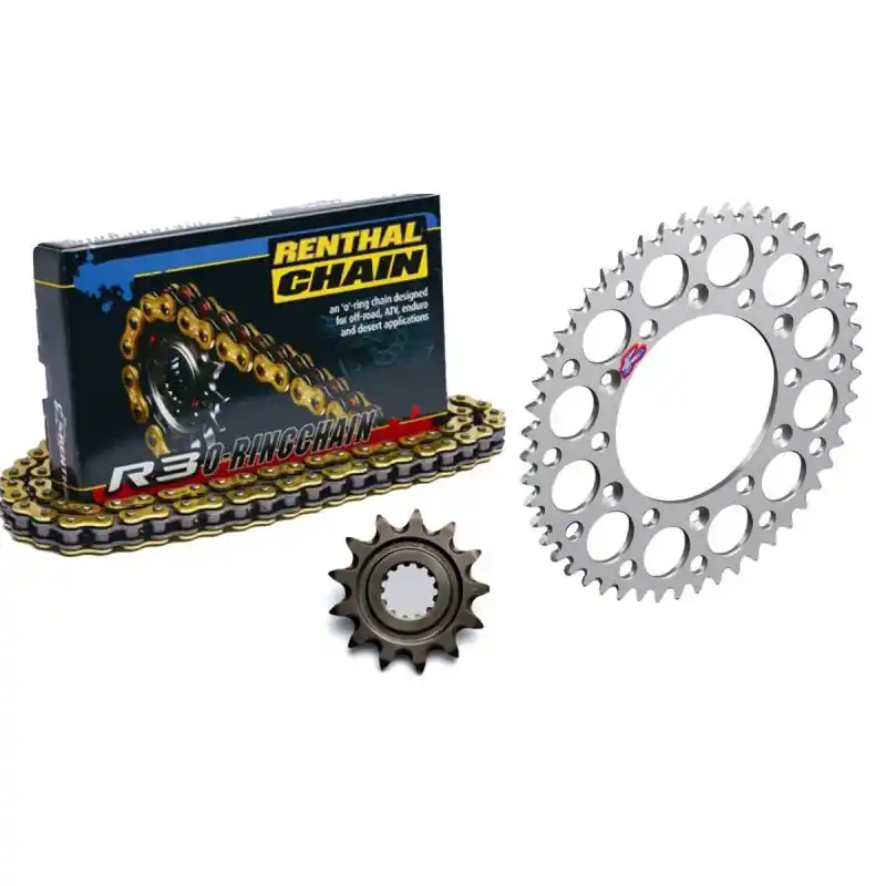 Kit chaîne RENTHAL 520R3 13/50 standard – couronne standard Satisfait Ou Remboursé