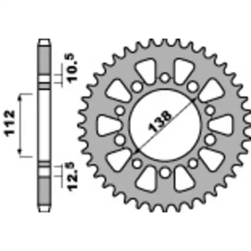 Bon Marché Couronne PBR Racing aluminium Ultra-Light anodisé dur 4384 – 520