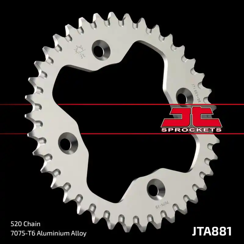 Couronne JT SPROCKETS aluminium ultra-light 881 – 520 Authentique