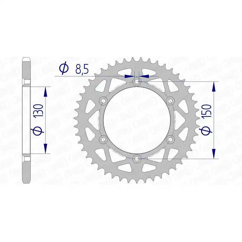 Couronne AFAM aluminium 13323 - 520 Commander Maintenant