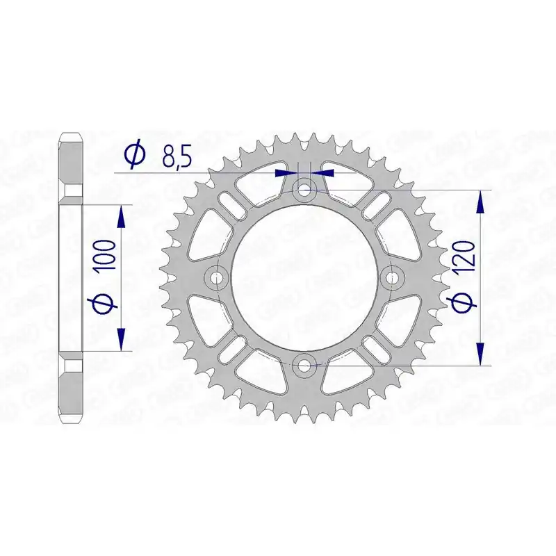Bon Marché Couronne AFAM aluminium Ultra-Light anti-boue 15104 – 428