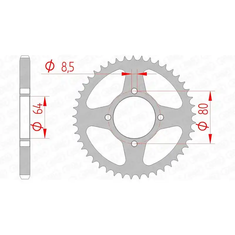 Couronne AFAM acier standard 12200 - 428 Offre Du Jour