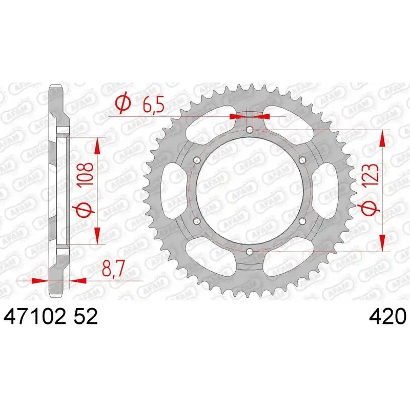 Top Vente Couronne AFAM acier standard 47102 – 420