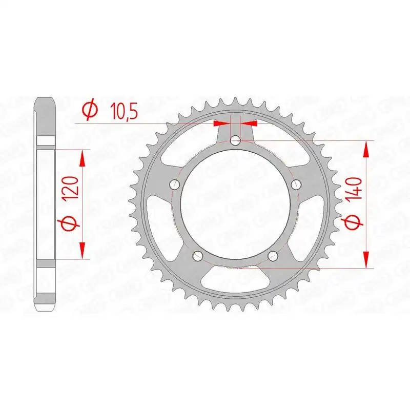Authentique Couronne AFAM acier standard 86603 – 530