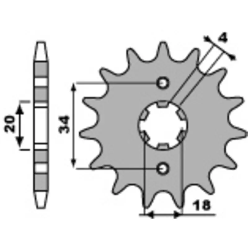Usine Directe Pignon PBR acier standard 273 - 520