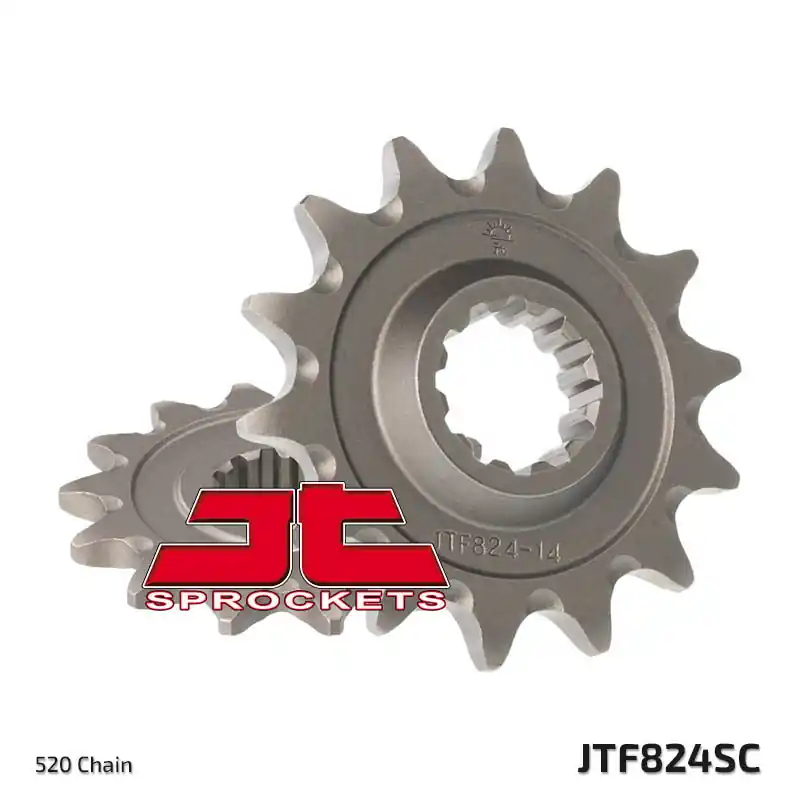 Pignon JT SPROCKETS acier anti-boue 824 – 520 Certifié
