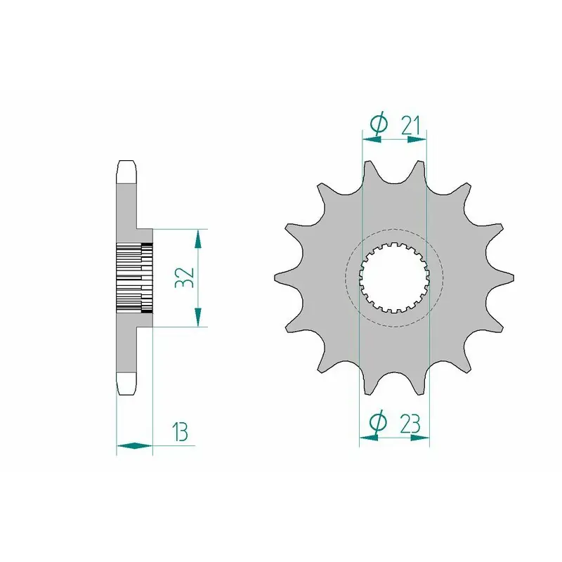 Pignon AFAM acier standard 21311 - 428 Must-Have