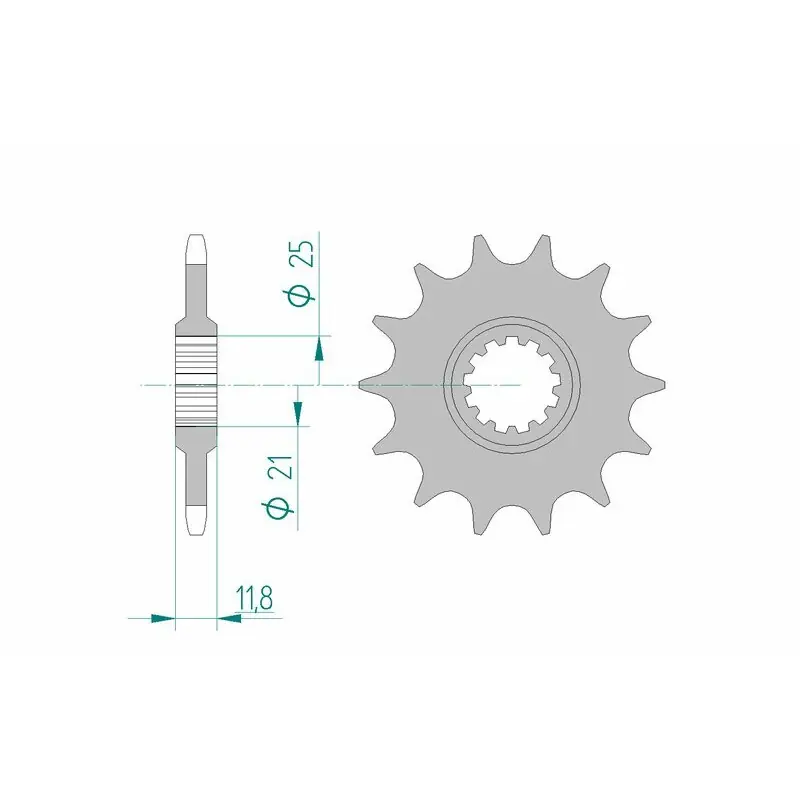 Pignon AFAM acier standard 64302 – 520 Prix Réduit