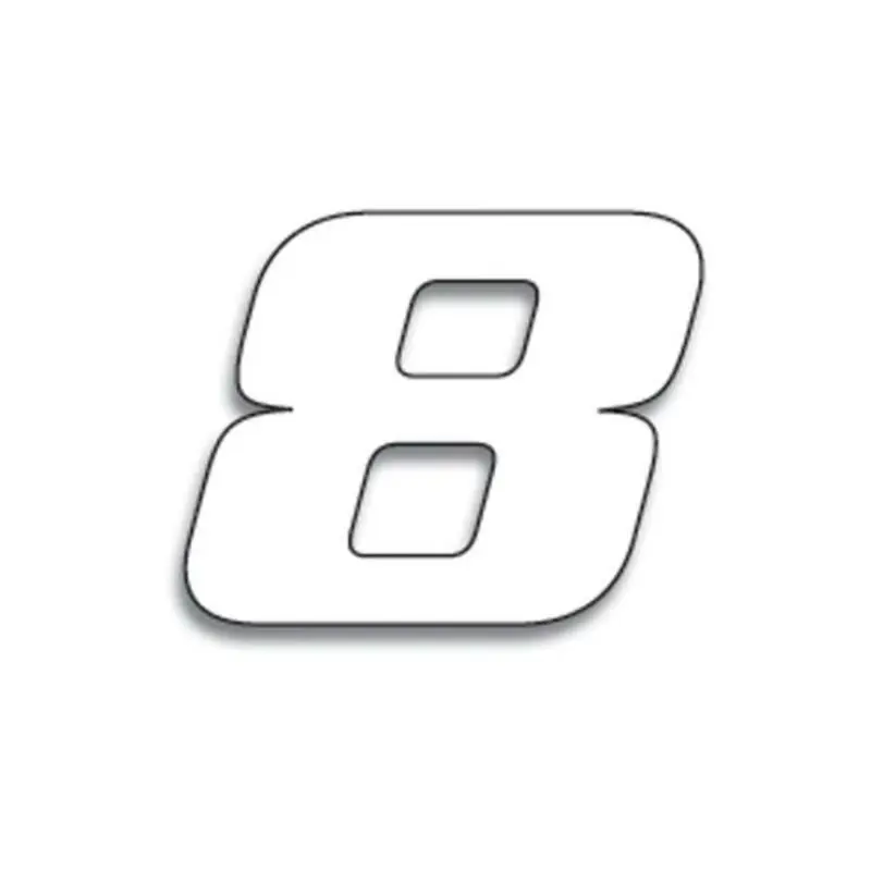 Must-Have Numéro de course 8 BLACKBIRD 20x25cm blanc