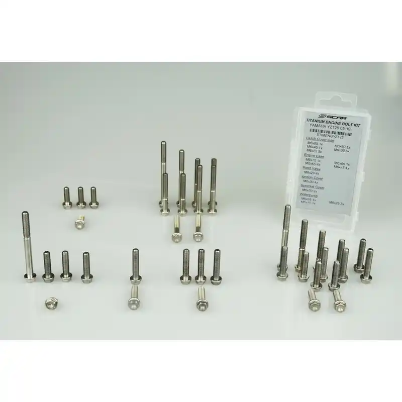 Kit vis moteur SCAR 50 vis titane Yamaha YZ450F Must-Have