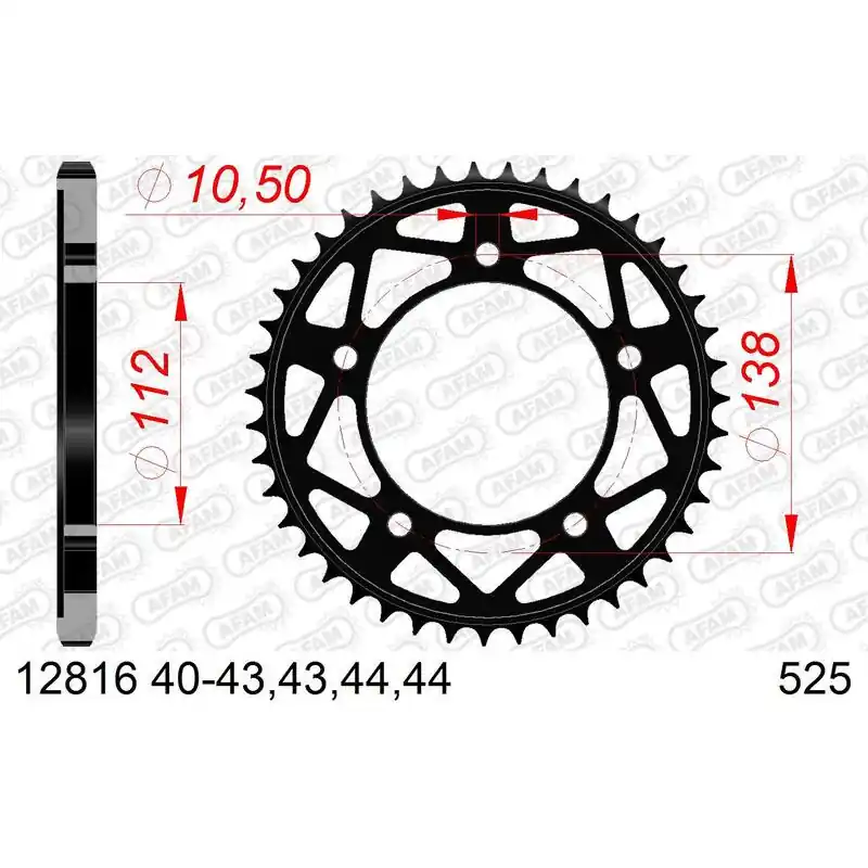 Vente Flash Couronne AFAM acier standard 12816 – 525