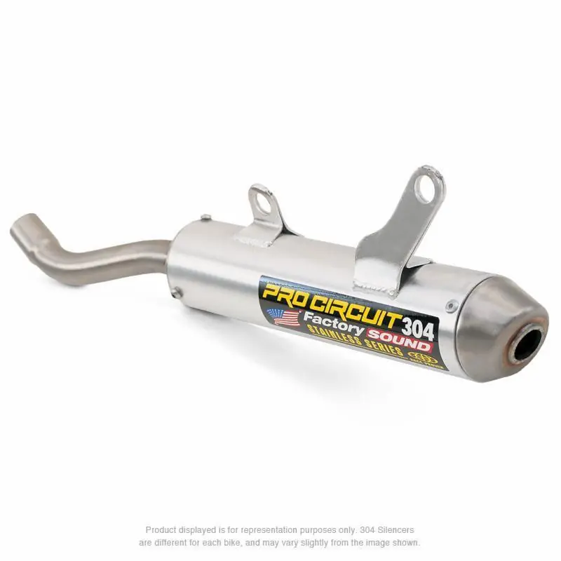 Bon Plan Silencieux PRO CIRCUIT 304 alu brossé/casquette inox Honda CR125R