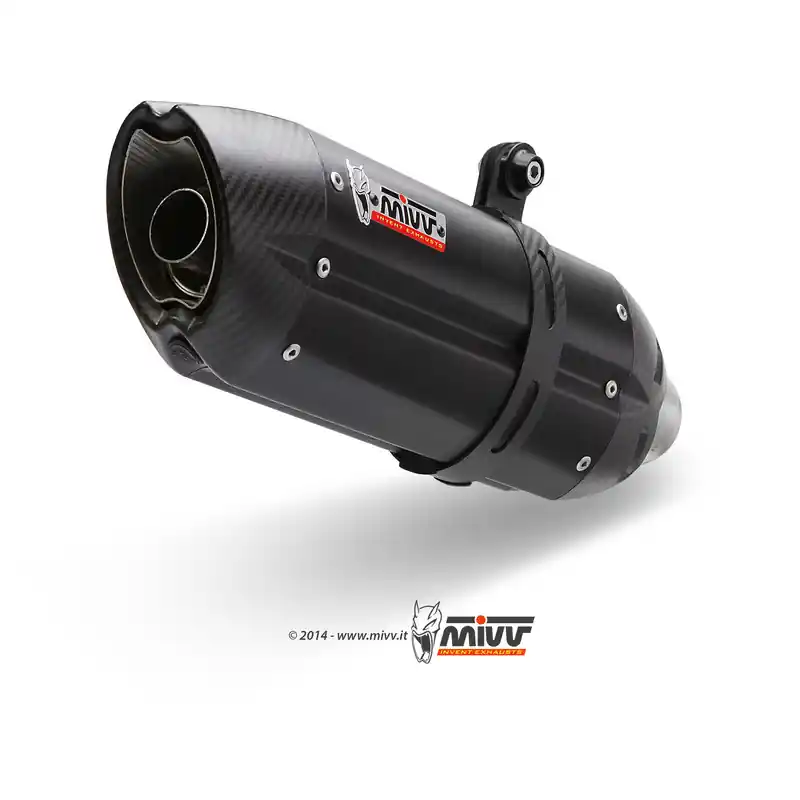 Silencieux MIVV Suono inox brossé noir/casquette carbone Honda CBR600RR Satisfait Ou Remboursé