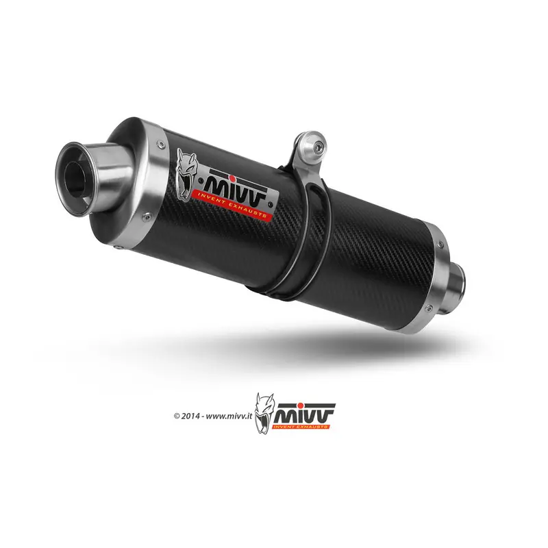 Silencieux MIVV Oval Classic carbone Suzuki SV650 Commander Maintenant