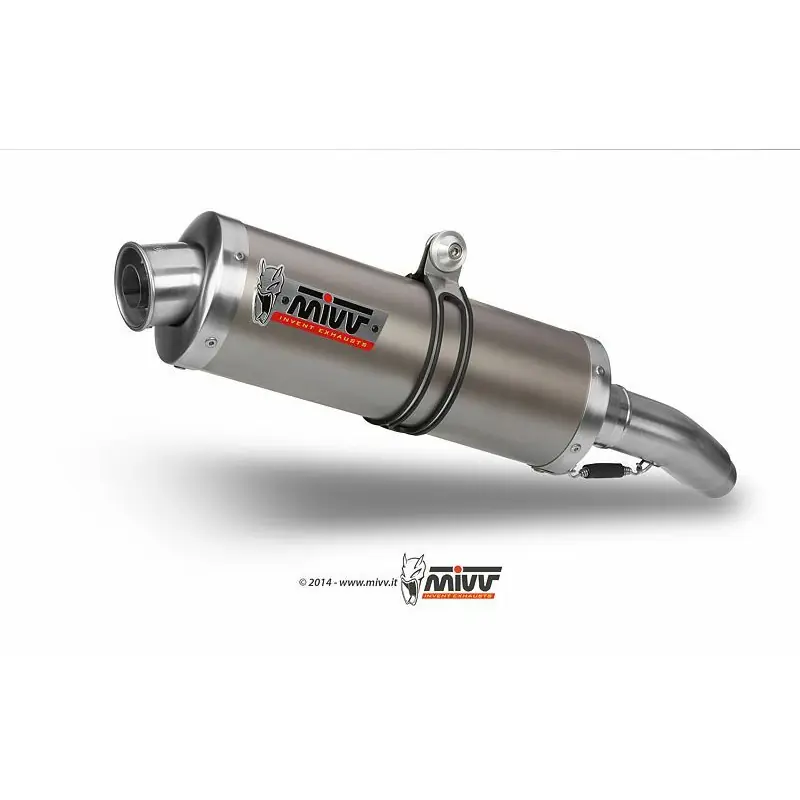 Silencieux double MIVV Oval Classic inox Yamaha TDM900 Soldes