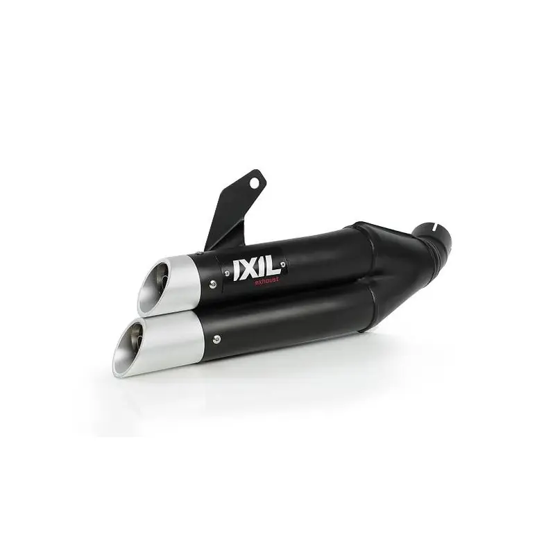 Silencieux IXIL Dual Hyperlow L3XB inox noir / alu – Honda CBR500R Prix Bas