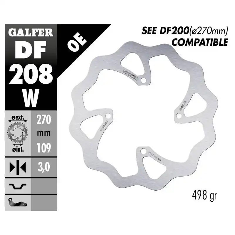 BRAKE DISC FIXED WAVE Haute Qualité