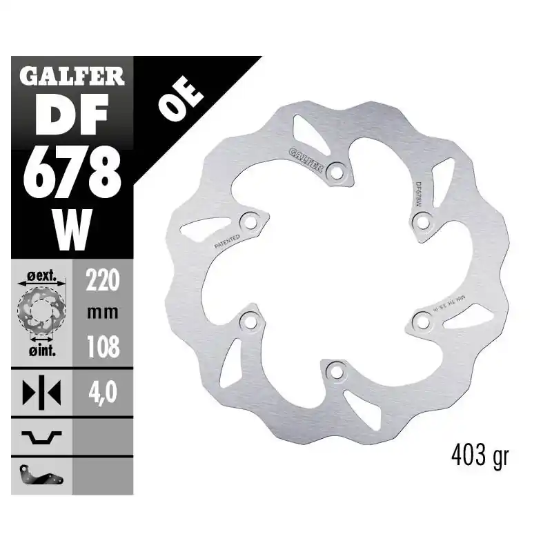 BRAKE DISC FIXED WAVE Prix Choc