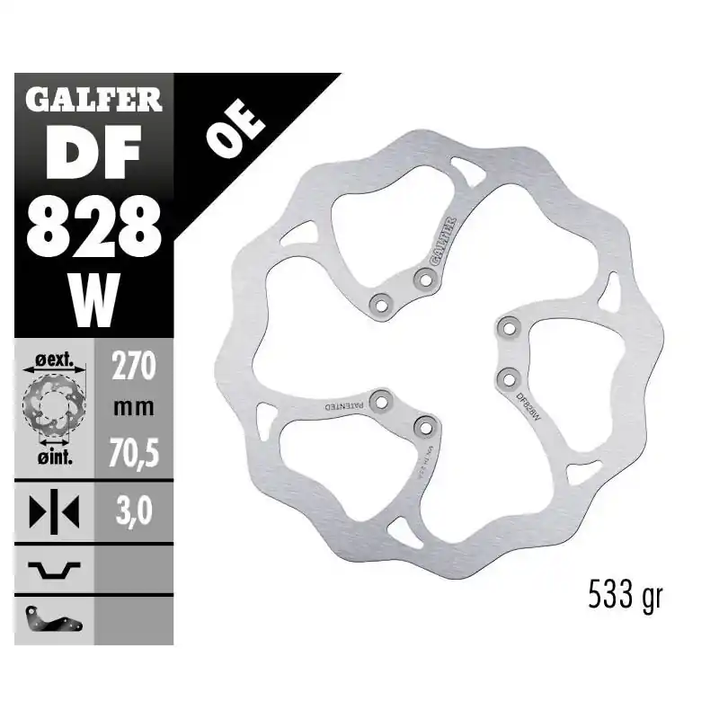 BRAKE DISC FIXED WAVE Expédié Aujourd&rsquo;hui