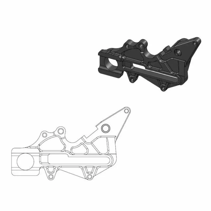 BRAKE CALIPER ADAPTOR BLACK Promotion