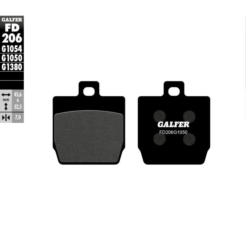 BRAKE PAD SEMI METAL SCOOTER Bon Marché