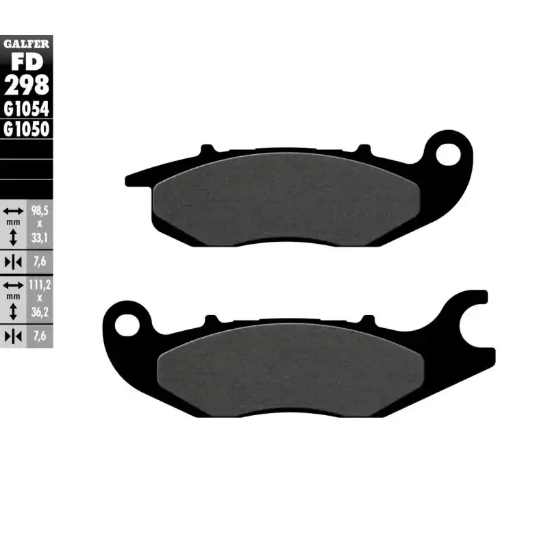 BRAKE PAD SEMI METAL SCOOTER Authentique