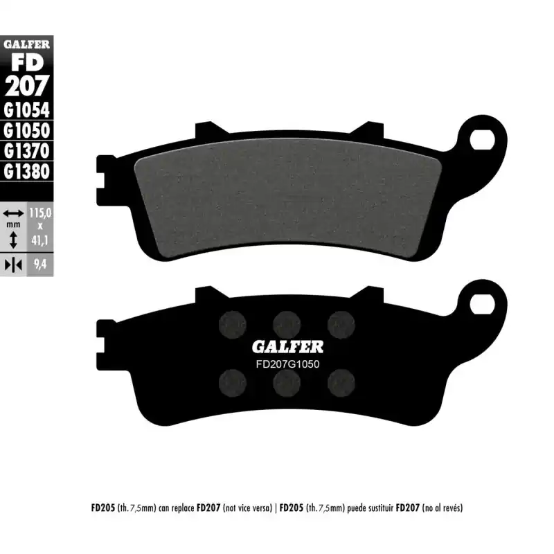 BRAKE PAD SEMI METAL SCOOTER Authentique