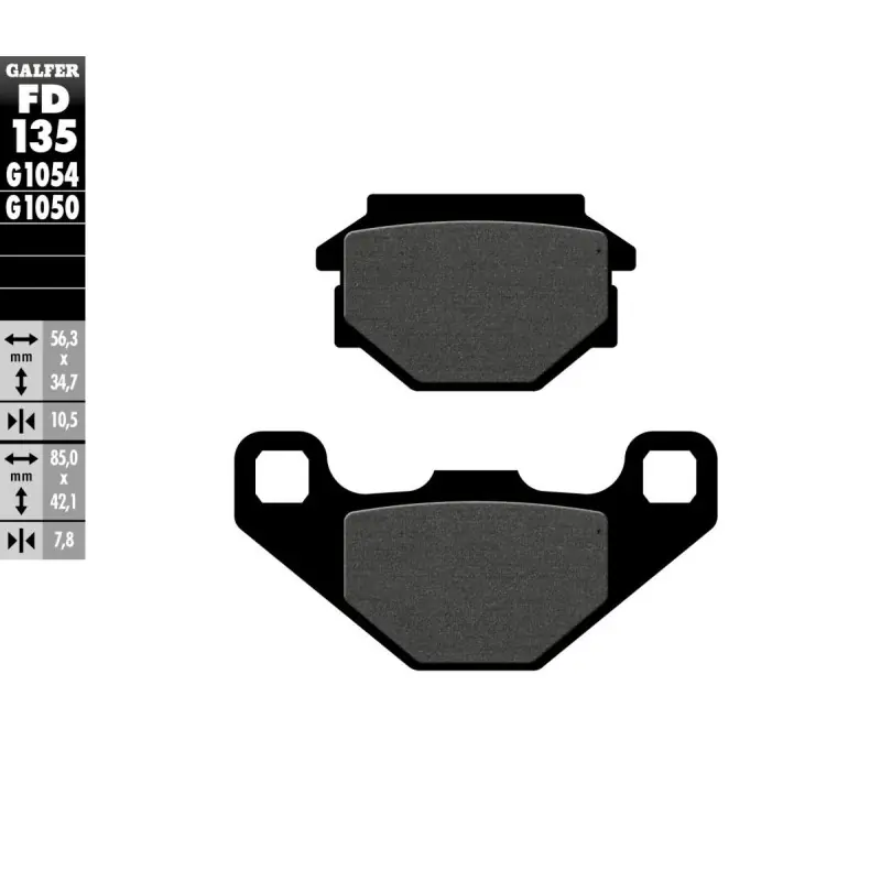 BRAKE PAD SEMI METAL SCOOTER Soldes