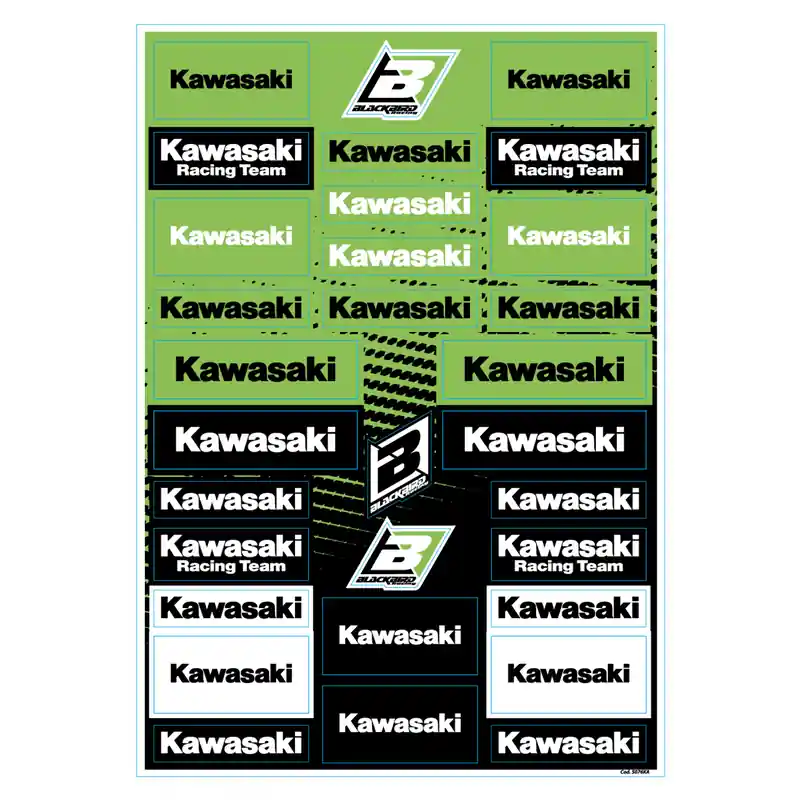 Nouvel Arrivage Planche de stickers BLACKBIRD PVC – Kawasaki