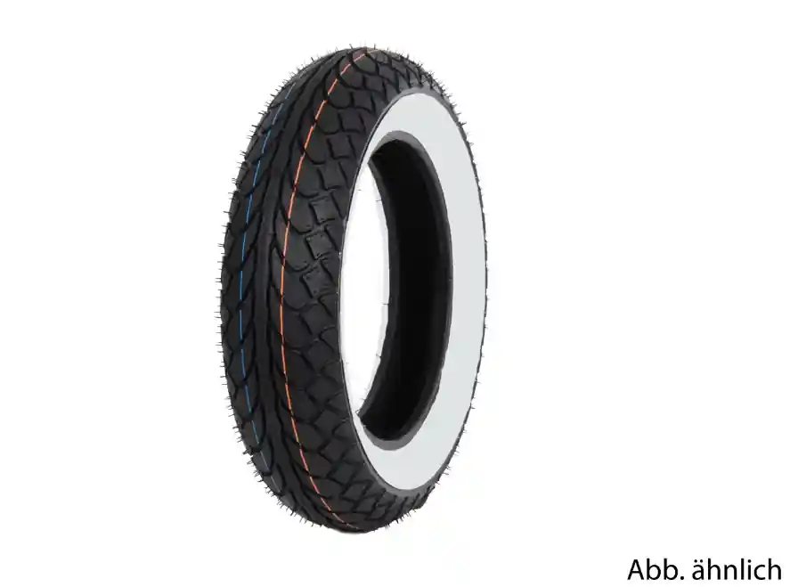 Haute Qualité Pneus Mitas 120/70-10, 54L, TL, flancs blancs, MC22, arrière