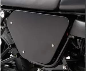 Caches d&rsquo;origine, aluminium, noir pour Moto Guzzi V7 I+II Must-Have