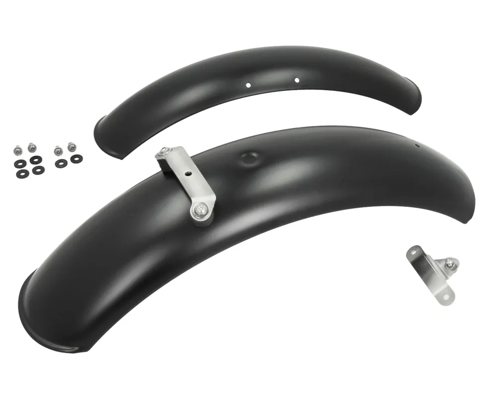 Garde-boue aluminium, la paire, noir pour Moto Guzzi V7 I+II, V7 III Nouveauté