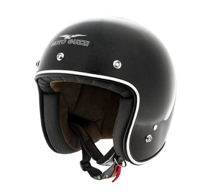 Moto Guzzi casque jet Metalflank casque noir XS Petit Prix