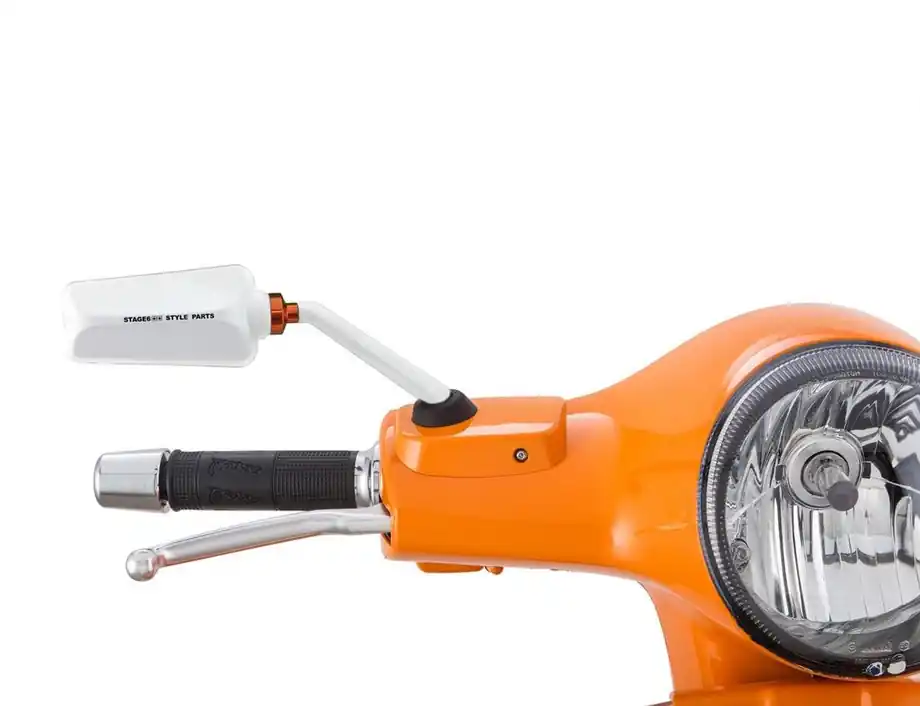 Rétroviseur Stage6 F1 pour Vespa, droite, blanc Meilleur Choix