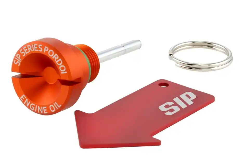 Bouchon de remplissage d&rsquo;huile moteur pour Vespa, orange mat Nouvelle Collection