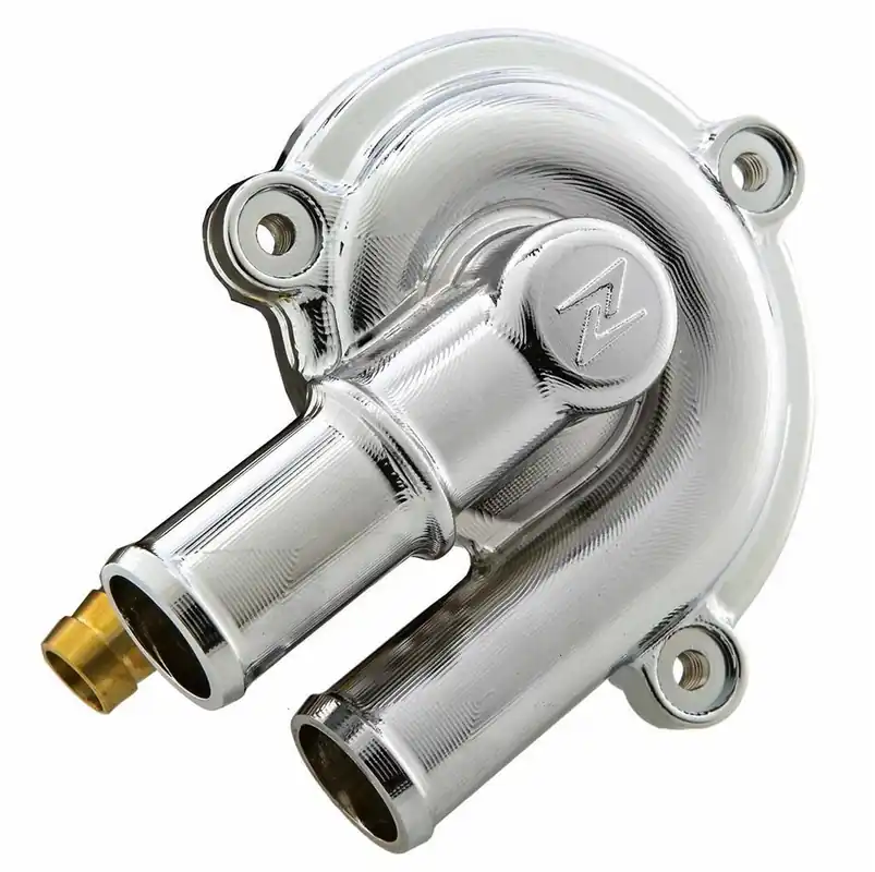 Couvercle de pompe à eau pour Vespa GTS/GTS Super/GTV/GT 60/GT/GT L 125-300ccm 4T LC, chrome Prix Choc