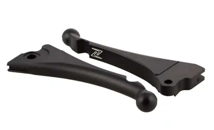 Acheter Direct Kit levier de frein sport « Shorty 3D » gauche/droite pour Vespa LX/LXV/S/Primavera/Sprint, noir mat
