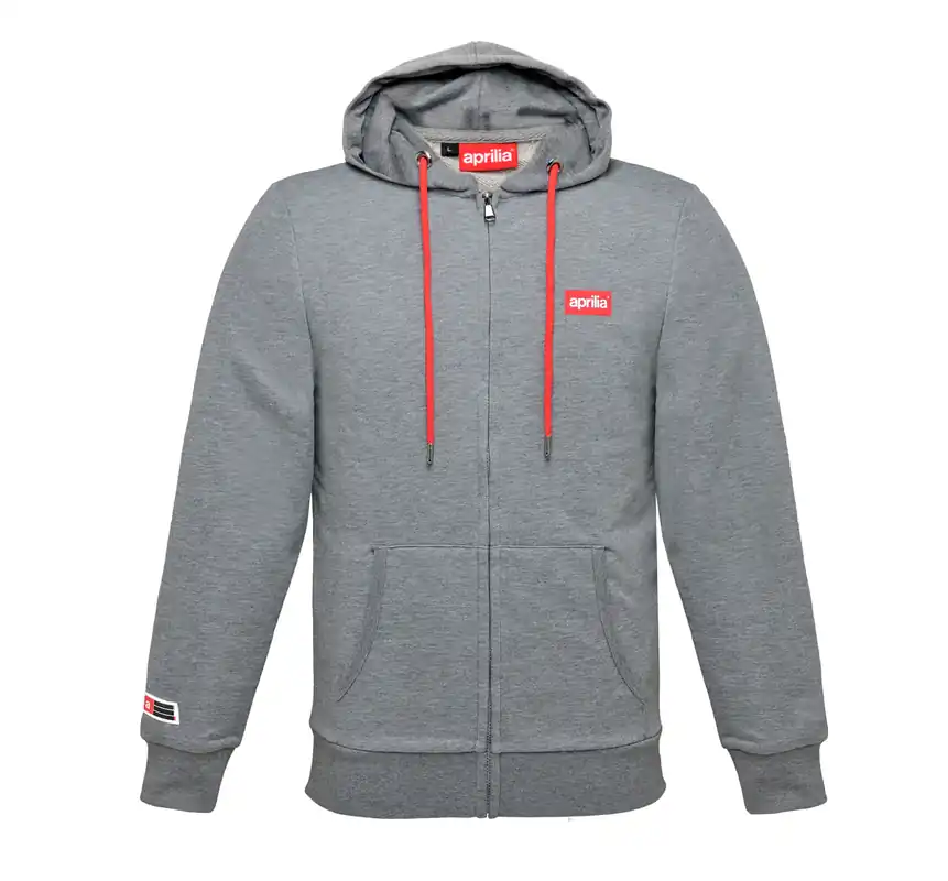 Sweat-shirt unisexe gris Aprilia S Retour Gratuit