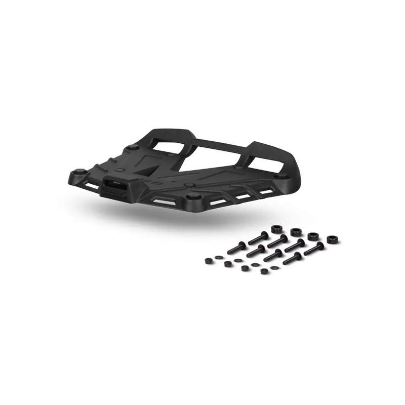 Shad Top Case plaque de support, noir, aluminium, incl. kit de fixation SH48 – SH59X + TR37/48 Populaire