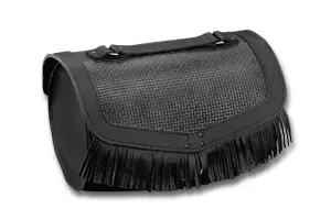 Achetez Aujourd&rsquo;hui Sacoches de selle d&rsquo;origine Honda VT750 Shadow en cuir, avec franges