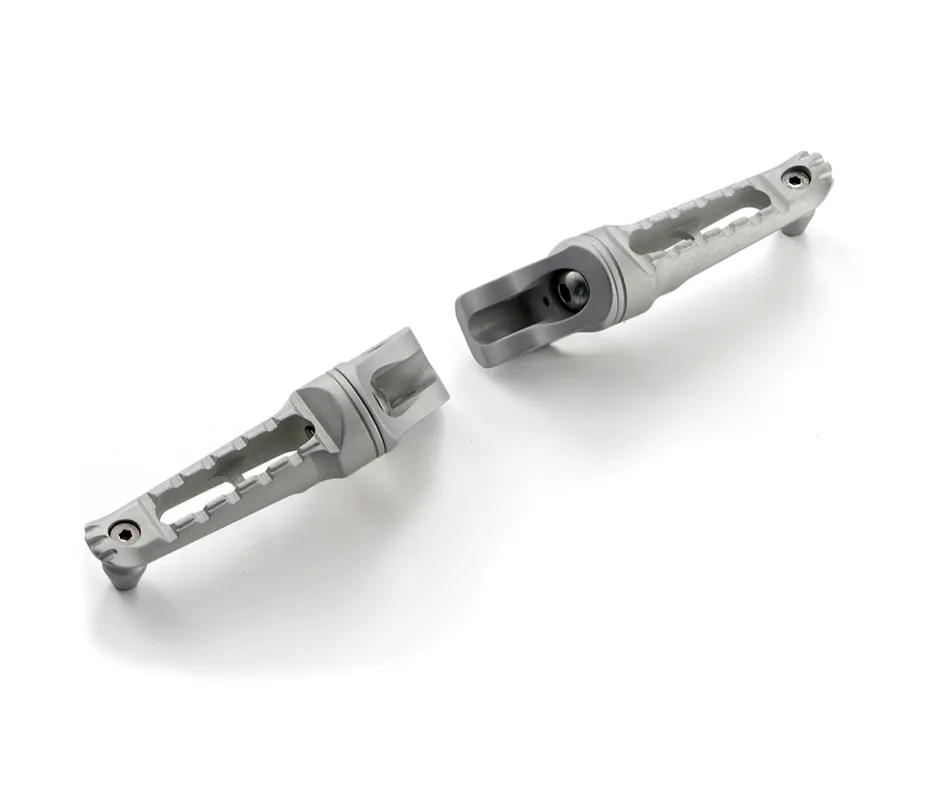 Dernier Modèle Jeu de repose-pieds passager, arrière, aluminium pour Aprilia Shiver