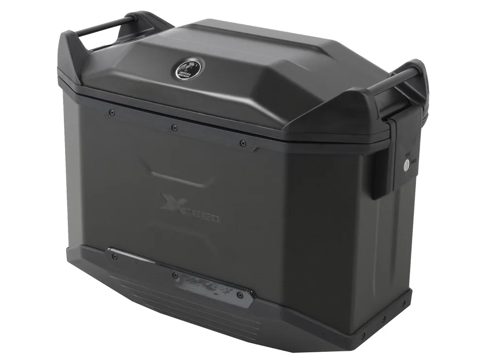 Xceed valise latérale 38 Ltr. Jet Black noir Hepco & Becker à gauche Marque