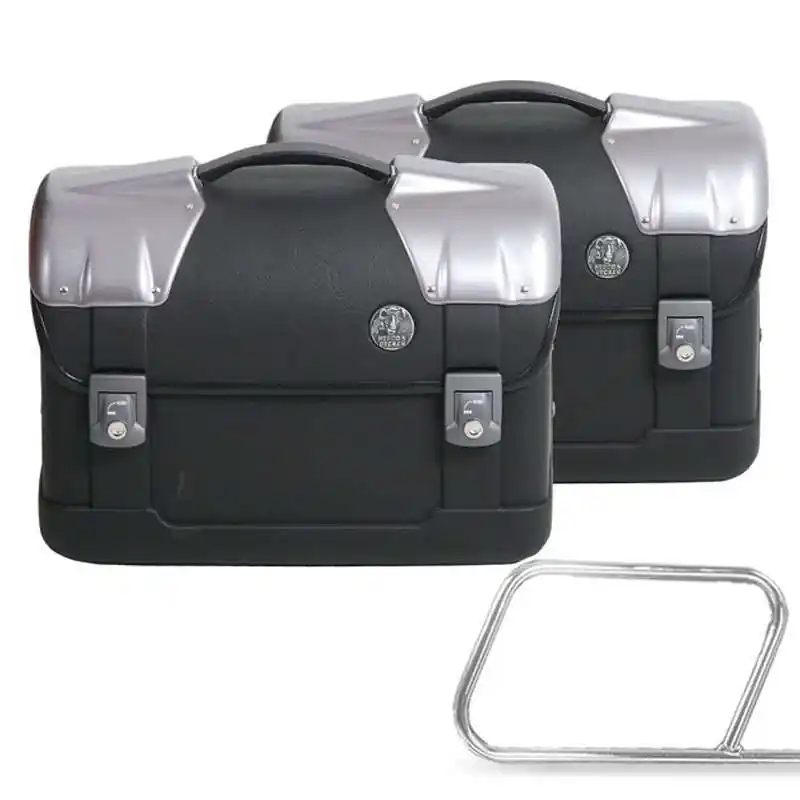 Kit de valises latérales Strayker pour porte-sacs tubulaires Hepco & Becker Must-Have