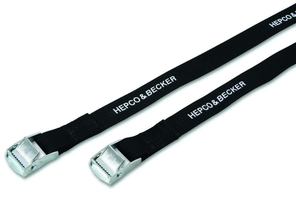 Prix Bas Set de sangles de serrage 2×1,8m pour sac de rangement Hepco & Becker