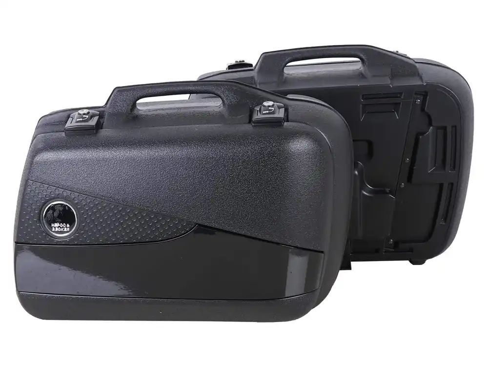 Acheter Direct Kit de valises latérales Junior Flash Enduro 30 droite / 40 gauche Hepco & Becker Noir