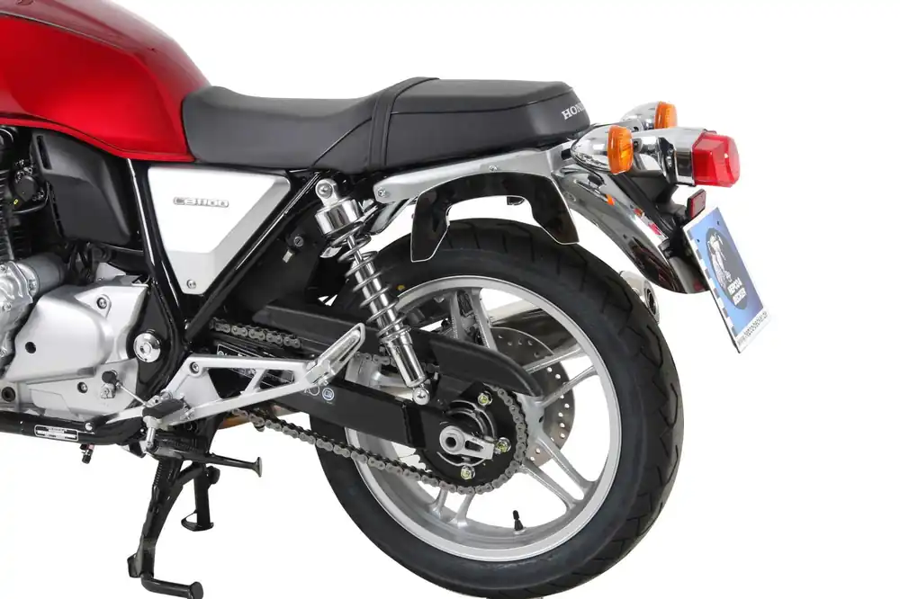 Certifié Supports latéraux C-Bow chromés pour Honda CB 1100 (13-16) Hepco & Becker