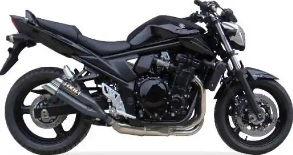 Embout IXIL HYPERLOW BLACK XL en acier inoxydable pour Suzuki GSF 650 / 1250 Bandit, GSX 650 F / 1250 F Meilleure Vente